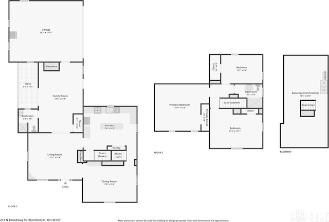 213 N Broadway St, Blanchester, OH 45107 - view of home floor plan