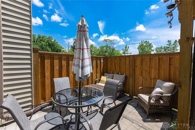 3301 Witherward Trl, Miami Twp, OH 45449 - view of patio featuring outdoor dining space