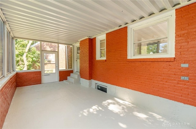 1337 Shepherd Ln, Hamilton, OH 45215 - unfurnished sunroom featuring entry steps