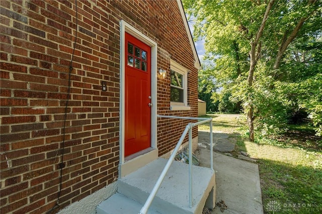 1337 Shepherd Ln, Hamilton, OH 45215 - doorway to property with brick siding