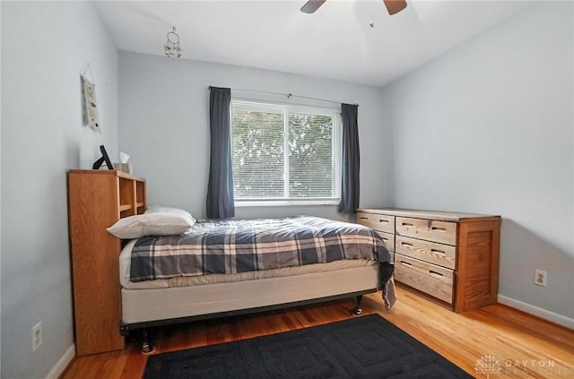 1360 Fenway Ct, Centerville, OH 45458 - bedroom with wood finished floors and ceiling fan