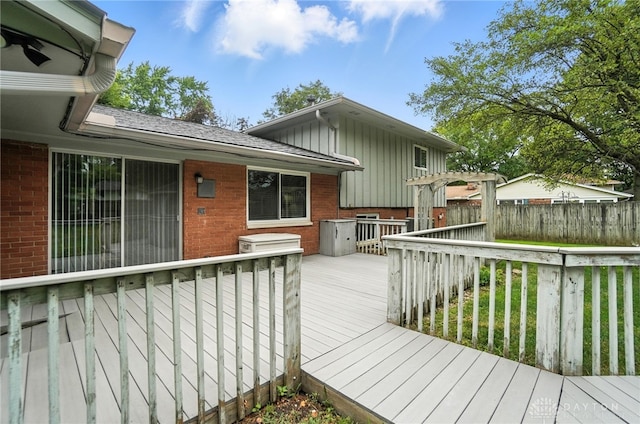 1360 Fenway Ct, Centerville, OH 45458 - wooden deck featuring a pergola
