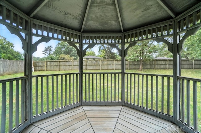 1360 Fenway Ct, Centerville, OH 45458 - wooden terrace with a gazebo and a fenced backyard
