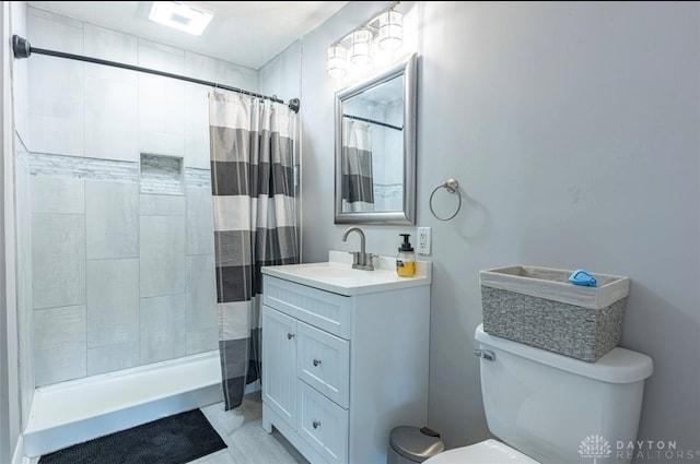 7143 S State Route 123, Blanchester, OH 45107 - bathroom featuring vanity and a tile shower