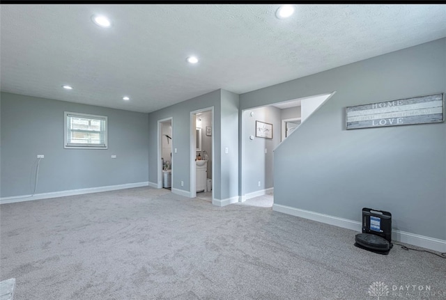 7143 S State Route 123, Blanchester, OH 45107 - basement featuring recessed lighting and light carpet