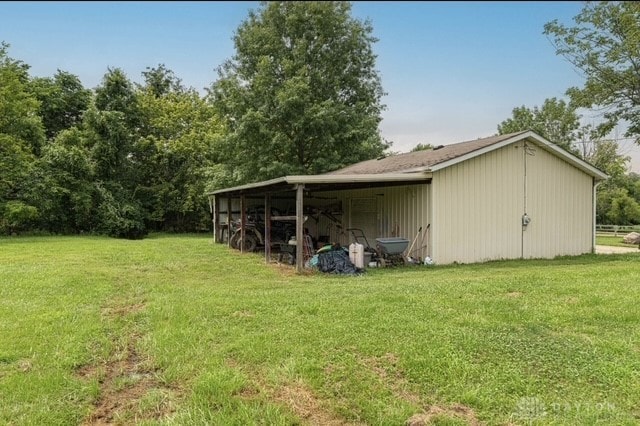 7143 S State Route 123, Blanchester, OH 45107 - view of pole building featuring a lawn