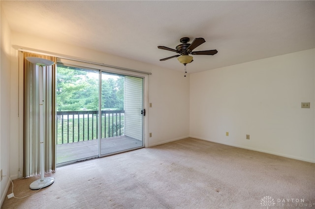 1311 Hollow Run Unit 6, Dayton, OH 45459 - empty room featuring carpet flooring and a ceiling fan