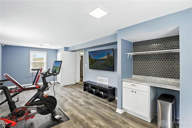 2594 Laura Ln, Norwood, OH 45212 - workout room featuring wood finished floors