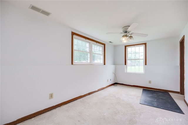 1817 El Camino Dr, Xenia, OH 45385 - spare room featuring baseboards and a ceiling fan