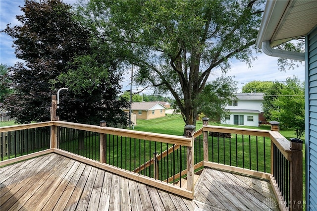 1817 El Camino Dr, Xenia, OH 45385 - wooden terrace featuring a lawn