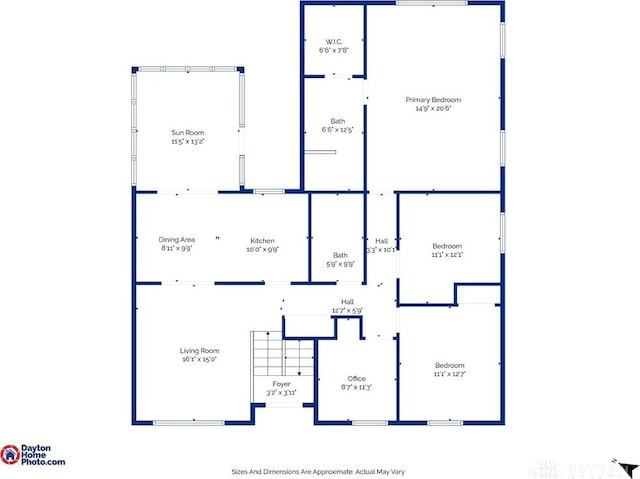 1817 El Camino Dr, Xenia, OH 45385 - view of floor plan / room layout