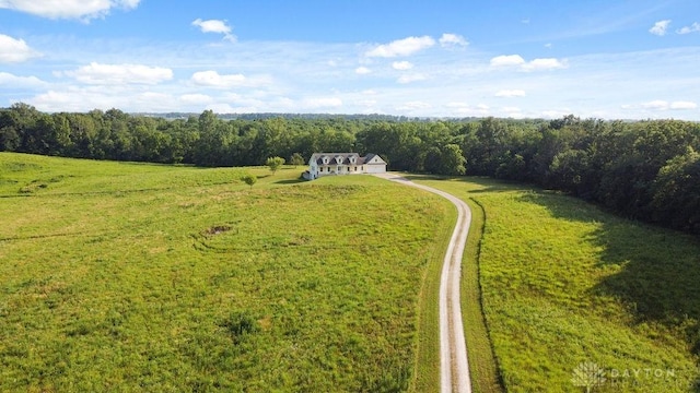 7373 Crowl Rd, Degraff, OH 43318 - overview of rural landscape with a forest