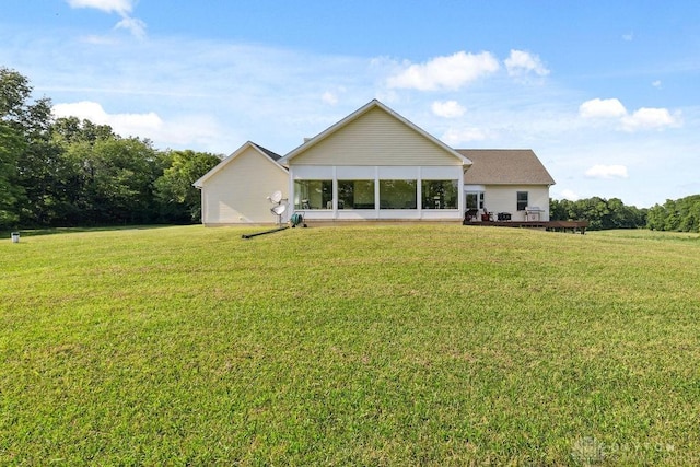 7373 Crowl Rd, Degraff, OH 43318 - back of house with a lawn