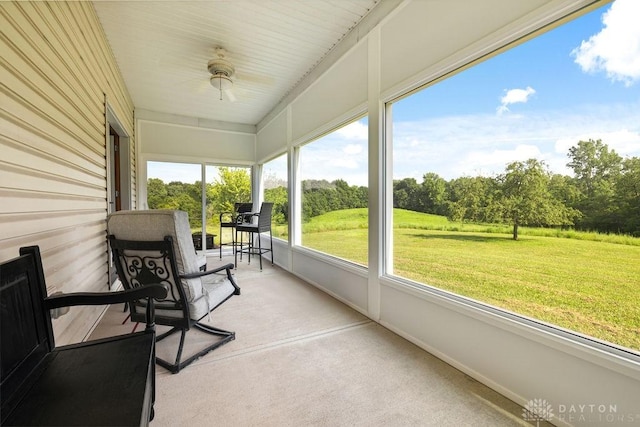 7373 Crowl Rd, Degraff, OH 43318 - sunroom / solarium with view of wooded area