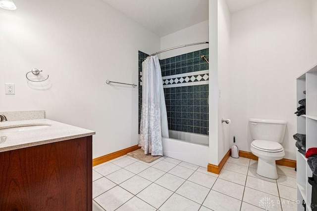 7373 Crowl Rd, Degraff, OH 43318 - full bath with shower / tub combo, vanity, and tile patterned floors