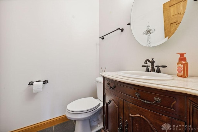 7373 Crowl Rd, Degraff, OH 43318 - bathroom with vanity and tile patterned flooring