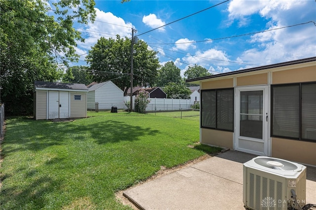 1716 Pershing Blvd, Dayton, OH 45420 - view of yard featuring a shed and a patio