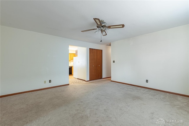 1716 Pershing Blvd, Dayton, OH 45420 - empty room with ceiling fan and light colored carpet