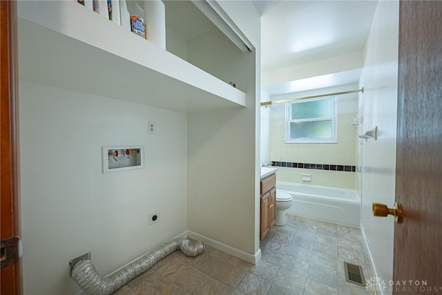 1716 Pershing Blvd, Dayton, OH 45420 - laundry area with electric dryer hookup and washer hookup