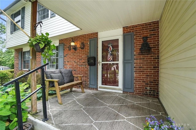 3811 Berryleaf Ct, Dayton, OH 45424 - entrance to property featuring brick siding and covered porch