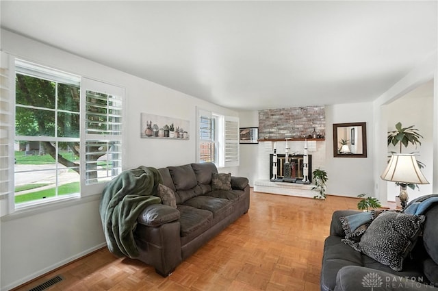 3811 Berryleaf Ct, Dayton, OH 45424 - living room with plenty of natural light and a fireplace