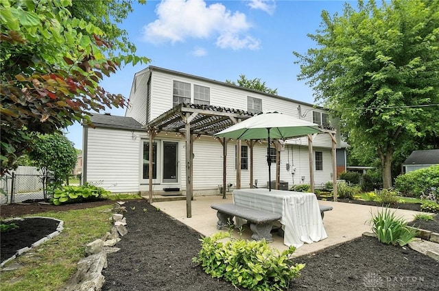 3811 Berryleaf Ct, Dayton, OH 45424 - rear view of house featuring a pergola, a patio, and entry steps