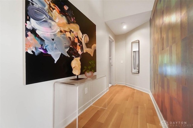 525 Heatherwoode Cir, Springboro, OH 45066 - hallway with wood finished floors and baseboards