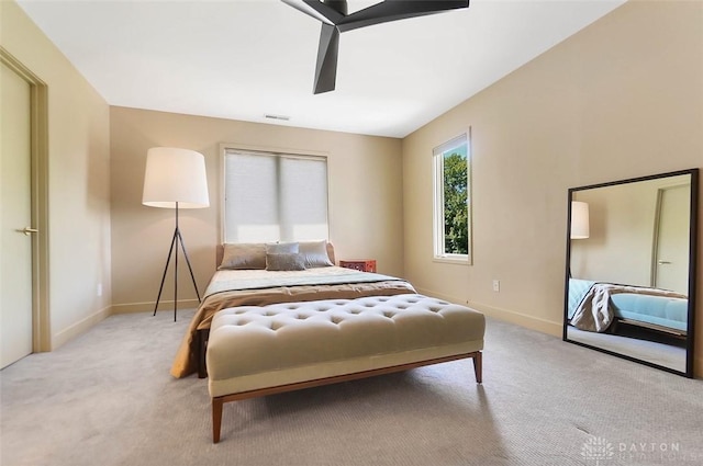 525 Heatherwoode Cir, Springboro, OH 45066 - bedroom featuring light carpet and ceiling fan