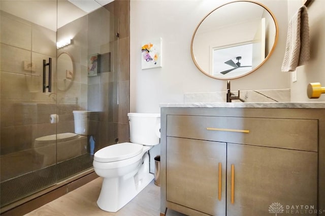 525 Heatherwoode Cir, Springboro, OH 45066 - bathroom featuring vanity and a stall shower