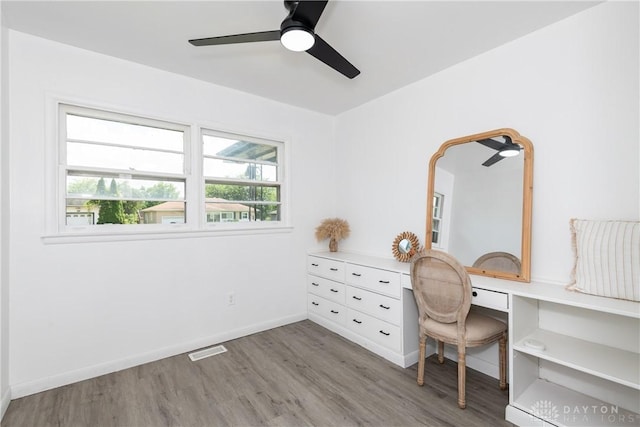 4651 Christopher Ave, Dayton, OH 45406 - office space featuring wood finished floors and a ceiling fan