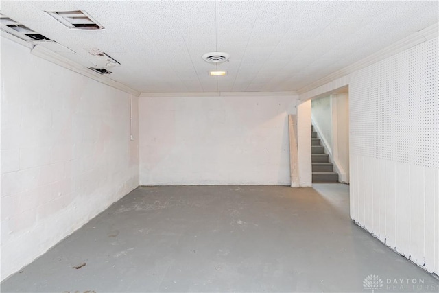 4651 Christopher Ave, Dayton, OH 45406 - finished below grade area featuring stairs