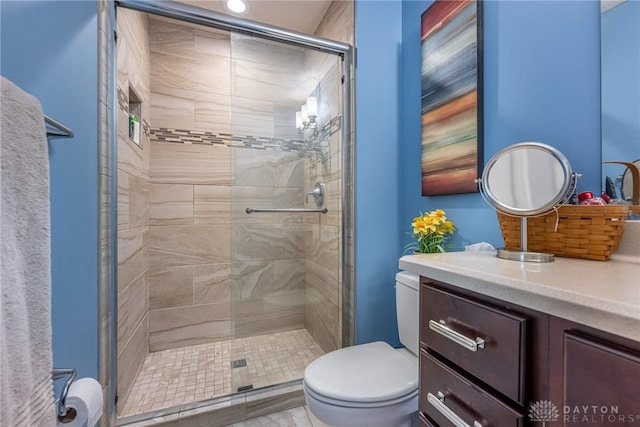 274 Tamarack Trl, Springboro, OH 45066 - bathroom featuring vanity and a stall shower