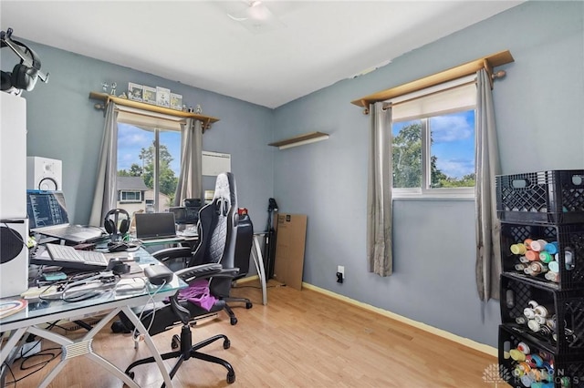 1220 Bookwalter Ave, New Carlisle, OH 45344 - office featuring wood finished floors and baseboards