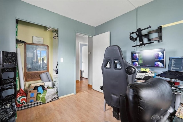 1220 Bookwalter Ave, New Carlisle, OH 45344 - home office featuring wood finished floors