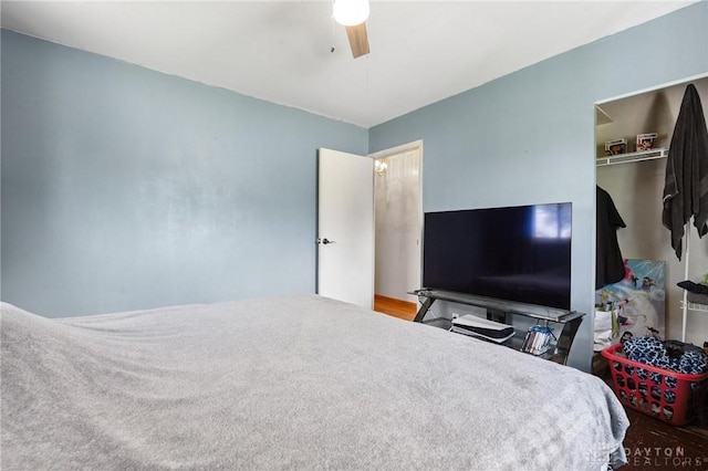 1220 Bookwalter Ave, New Carlisle, OH 45344 - bedroom with a ceiling fan