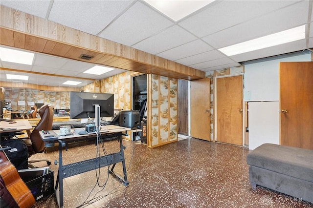1220 Bookwalter Ave, New Carlisle, OH 45344 - office space with a paneled ceiling