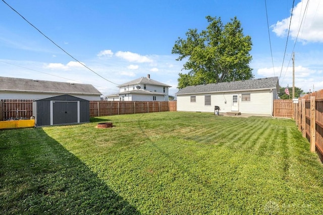 120 N Grant St, Covington, OH 45318 - fenced backyard with a shed