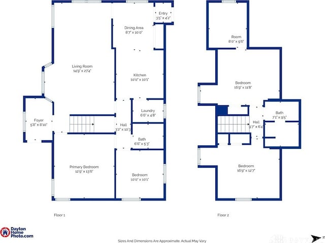 3521 E 4th St, Dayton, OH 45403 - view of home floor plan