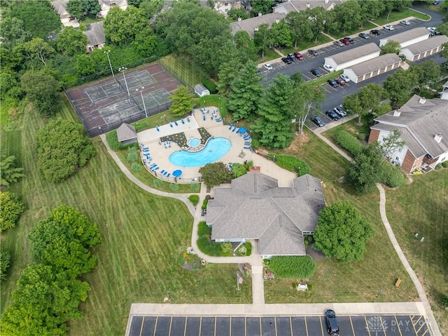6600 Green Branch Dr Unit 5, Dayton, OH 45459 - aerial view of property and surrounding area featuring a pool