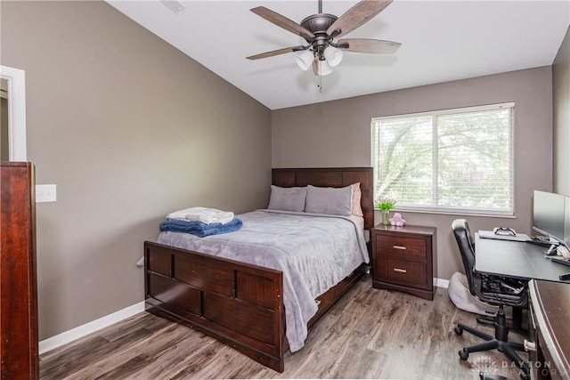 6600 Green Branch Dr Unit 5, Dayton, OH 45459 - bedroom with wood finished floors, an office area, and a ceiling fan