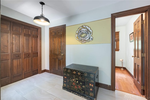 1908 Court Donegal, Middletown, OH 45042 - foyer entrance with baseboards and light tile patterned flooring