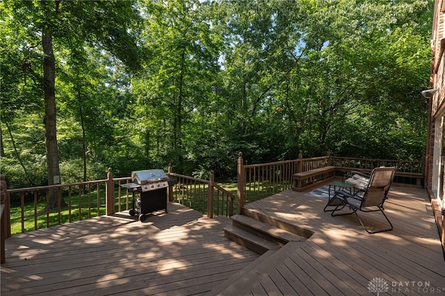 1908 Court Donegal, Middletown, OH 45042 - wooden terrace featuring grilling area