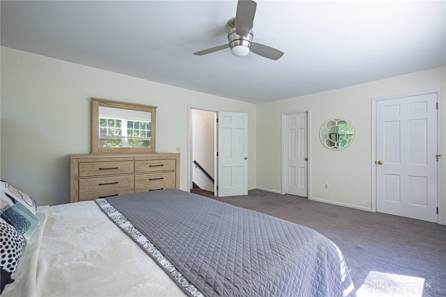 1908 Court Donegal, Middletown, OH 45042 - carpeted bedroom with baseboards and a ceiling fan