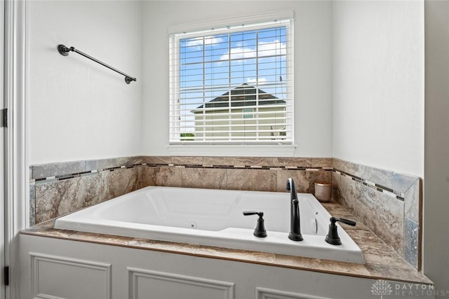 2073 Lincolnshire Dr, Beavercreek, OH 45434 - bathroom featuring plenty of natural light and a tub with jets