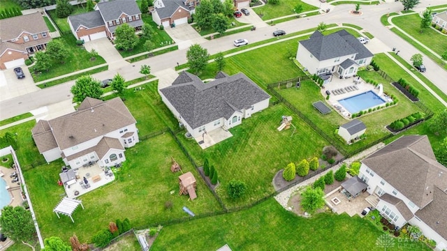 2073 Lincolnshire Dr, Beavercreek, OH 45434 - aerial perspective of suburban area with a pool area