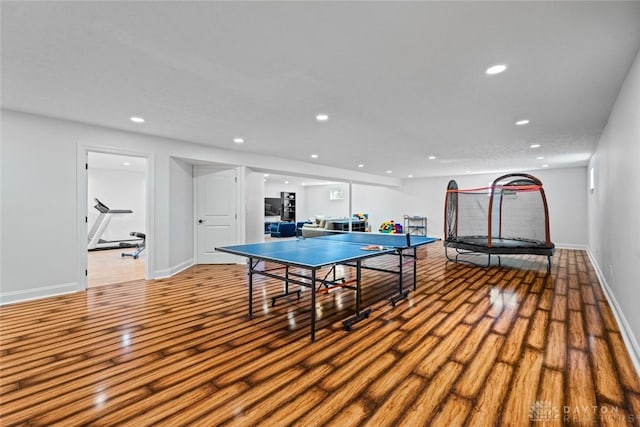 2073 Lincolnshire Dr, Beavercreek, OH 45434 - game room featuring wood finished floors and recessed lighting