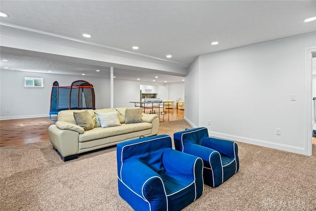 2073 Lincolnshire Dr, Beavercreek, OH 45434 - living room featuring recessed lighting and carpet floors