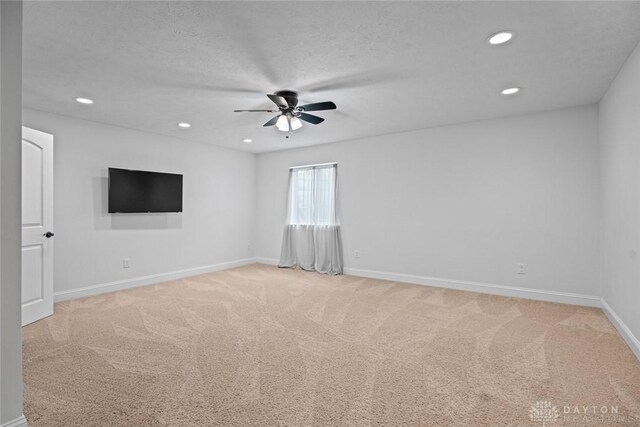 2073 Lincolnshire Dr, Beavercreek, OH 45434 - unfurnished room featuring ceiling fan, light colored carpet, and recessed lighting