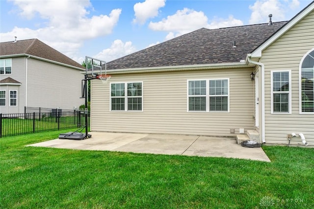 2073 Lincolnshire Dr, Beavercreek, OH 45434 - back of house featuring a patio and a shingled roof