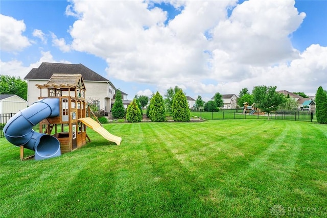 2073 Lincolnshire Dr, Beavercreek, OH 45434 - view of yard with a playground